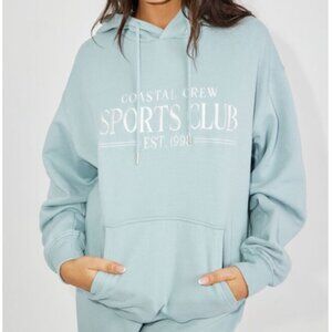 Garage Sports Club Hoodie Light Blue Size Small
